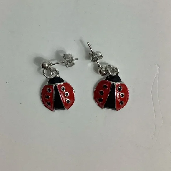 Lady Bug Earrings New - Picture 2 of 5